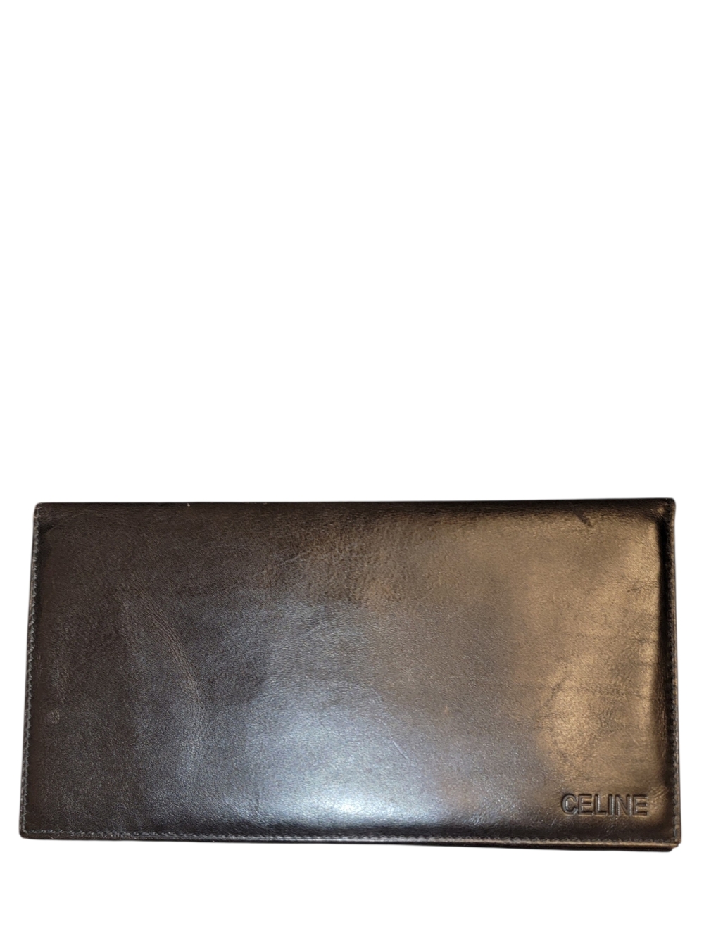 Celine Black Leather Long Wallet - COA Included